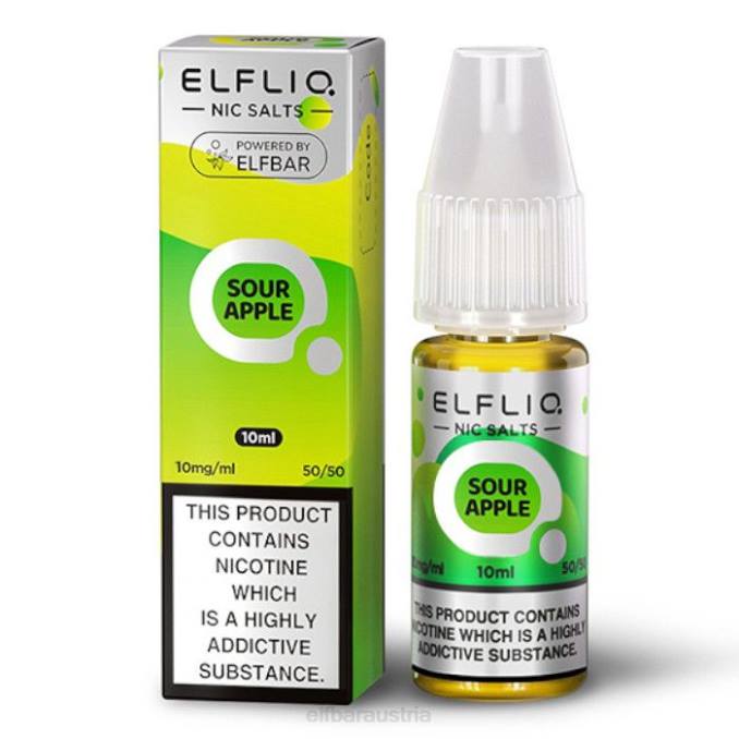 Elfbar Elfliq Nic Salts – saurer Apfel – 10 ml – 10 mg/ml 4840K169