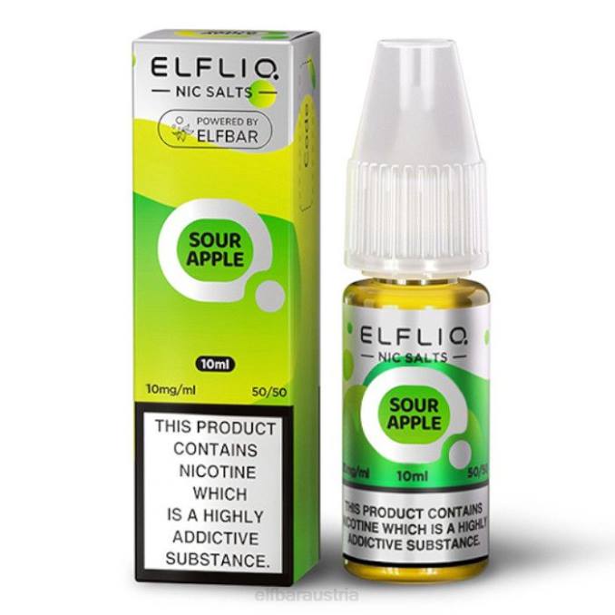 Elfbar Elfliq Nic Salts – saurer Apfel – 10 ml – 20 mg/ml 4840K170