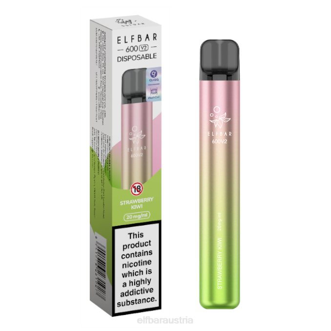 Elfbar 600v2 Einweg-Vaporizer – 20 mg 4840K12 Kiwi, Passionsfrucht, Guave