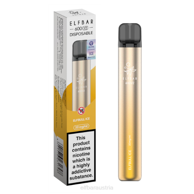 Elfbar 600v2 Einweg-Vaporizer – 20 mg 4840K28 Elfurbo-Eis