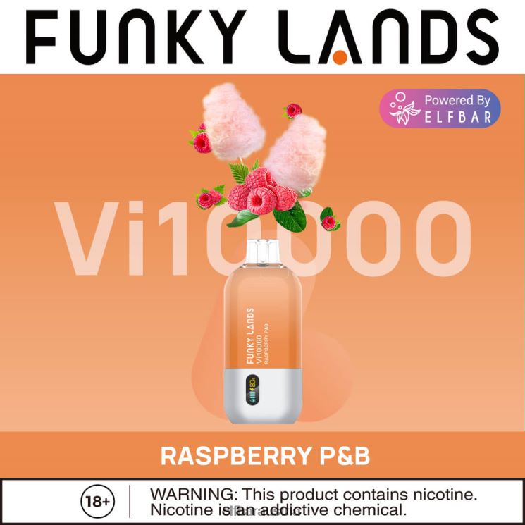 R06XV162 ELFBAR Funky Lands Einweg-Vape VI10000 Züge Pfirsich-Colada