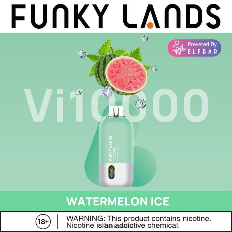 R06XV168 ELFBAR Funky Lands Einweg-Vape VI10000 Züge Wassermeloneneis