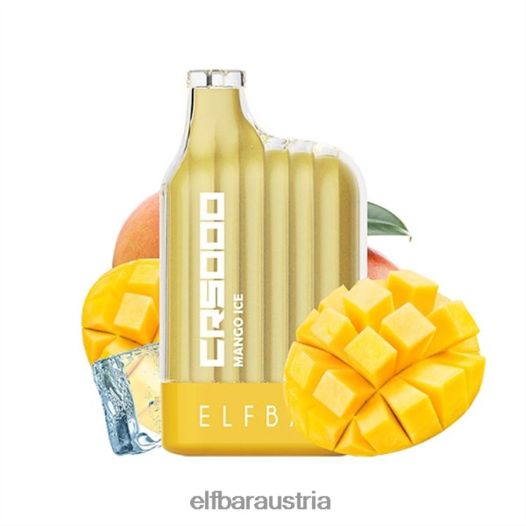 R06XV22 ELFBAR Bester Geschmack Einweg-Vaper Cr5000 Ice-Serie Mango-Eis