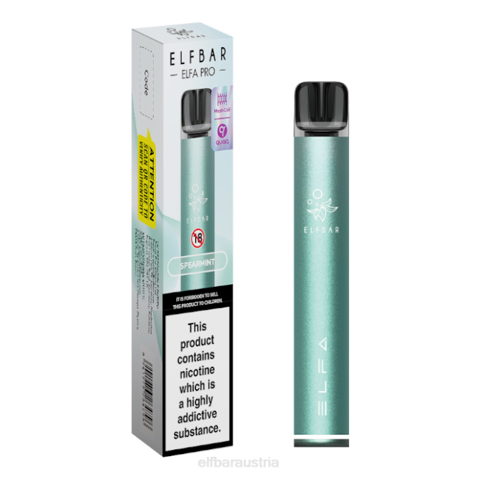 Elfbar Elfa Pro Pod Kit – wiederaufladbar 4840K77 Twilight Cyan + Spearmint vorgefüllte Schote